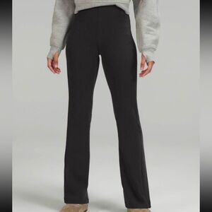 Lululemon Pants Brushed Softsteme Rib Zip Flare 32.5", Size 8